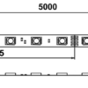 Technische Zeichnung zu LED-Band 12 W/m 24 V RGB