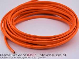 Textilkabel Stoffkabel flach 2x0,75mm² orange