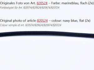 Textilkabel Stoffkabel flach 2x0,75mm² marineblau