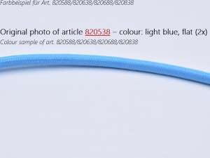 Textilkabel Stoffkabel flach 2x0,75mm² hellblau
