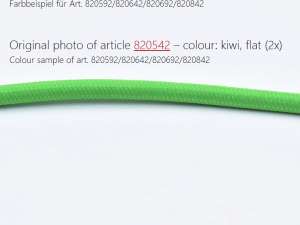 Textilkabel Stoffkabel flach 2x0,75mm² kiwi