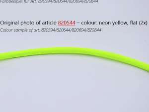 Textilkabel Stoffkabel flach 2x0,75mm² neongelb