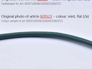 Textilkabel Stoffkabel flach 2x0,75mm² mintgrün