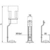 Technische Zeichnung zu E14 Kerzensteg für 24 mm Gewinde M10x1
