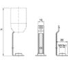 Technische Zeichnung zu E14 Kerzensteg für 24 mm Gewinde M10x1