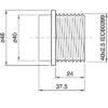 Technische Zeichnung zu E27 Bakelit/Thermoplast-Flanschmantel