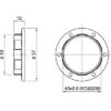 Technische Zeichnung zu E26-E27 Thermoplast Schraubring Stufe