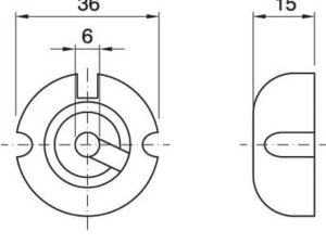 Isolierauskleidung für Metallkappe E27 (30 mm)