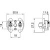 Technische Zeichnung zu E27 Stein T180 mit Schraubklemme