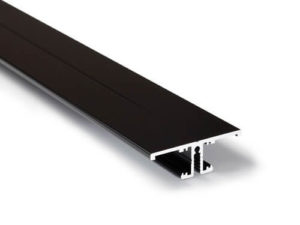 LED-Profil Serie TWINLINE schwarz lackiert
