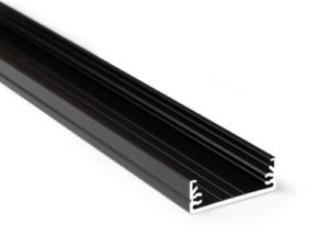 LED-Profil Serie EXTENDED schwarz eloxiert