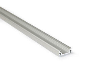 LED-Profil Serie XTRA-FLAT-S silber eloxiert / Aluminium unbehandelt
