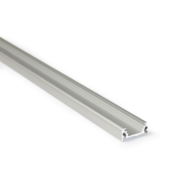 LED-Profil Serie XTRA-FLAT-S silber eloxiert / Aluminium unbehandelt