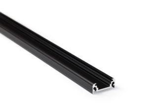 LED-Profil Serie XTRA-FLAT-S schwarz eloxiert