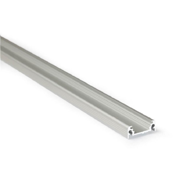LED-Profil Serie XTRA-FLAT-M silber eloxiert/Aluminium unbehandelt
