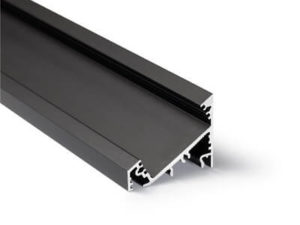 LED-Profil Serie ANGLE-L schwarz lackiert