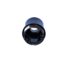 E14 Bakelit-Gewindekappe mit Nippel hoch schwarz, Innenansicht