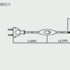 Technische Beschreibung zu Flachkabel-Zuleitung 100+50 cm