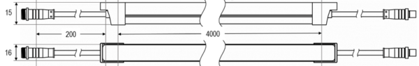 Technische Zeichnung zu LED-Line Neon Top